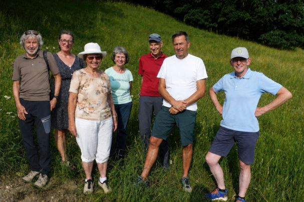 Teilnehmer der Exkursion an den Gaisberg