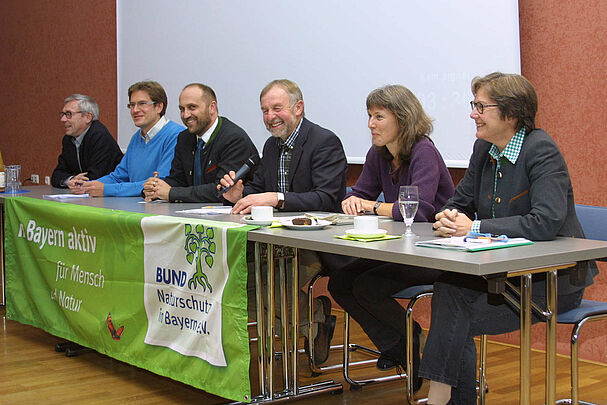 Referenten beim Seminar Flächenverbrauch