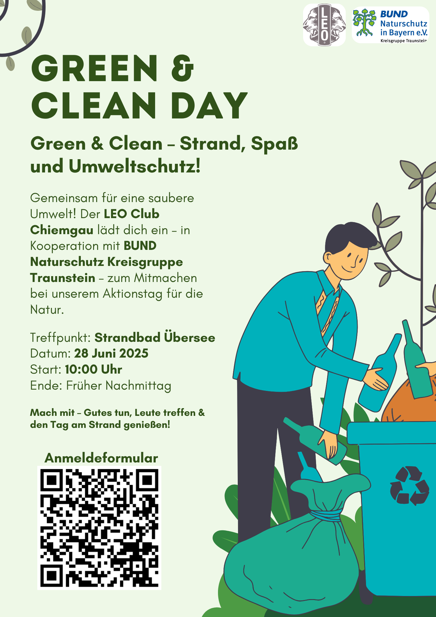 Green & Clean Day in Übersee