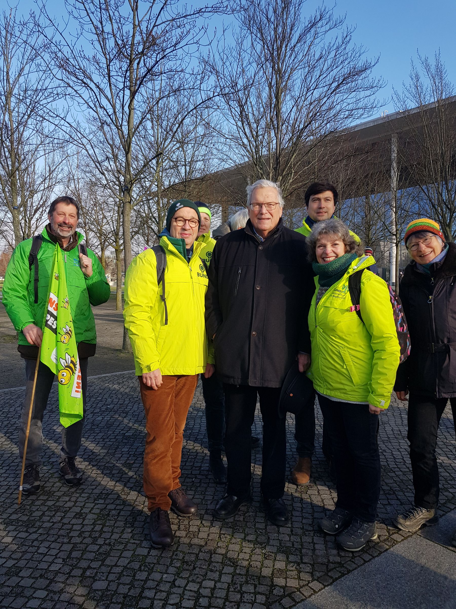 BN Mitglieder der Kreisgruppe Traunstein und des Landes- und Bundesvorstandes bei der "Wir haben es satt Demo" in Berlin 2025" in Berlin 2025