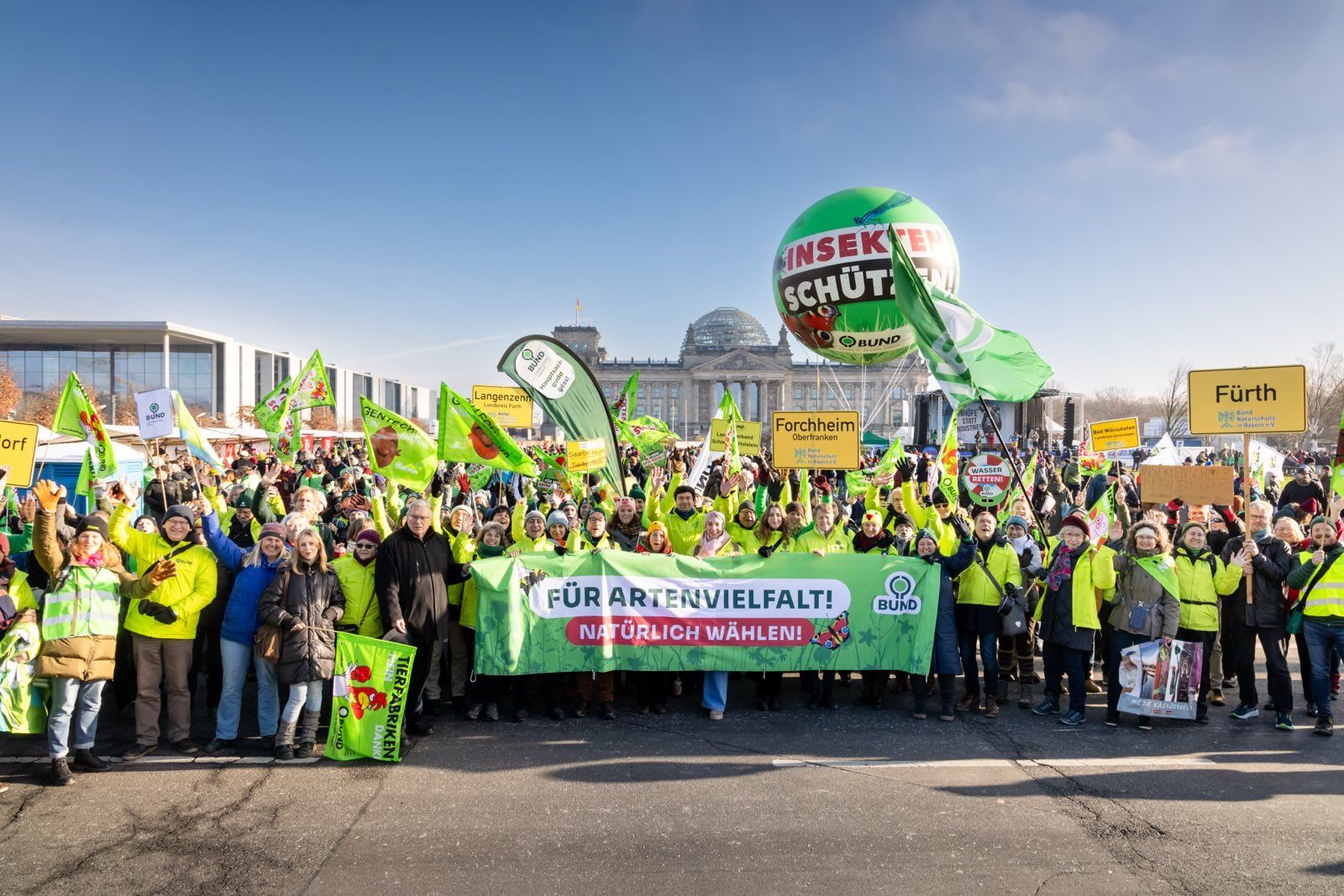  BUND-Mitglieder bei der "Wir haben es satt" Agrardemo in Berlin