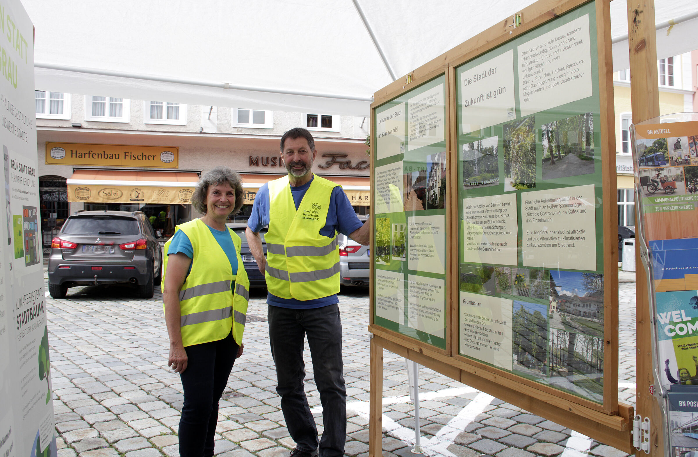 Infotafeln des BN zum Nutzen von Stadtgrün