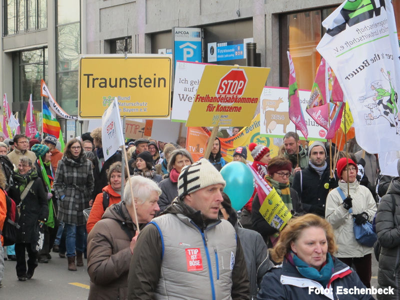 Bilder von der Agrardemo 2015 in Berlin