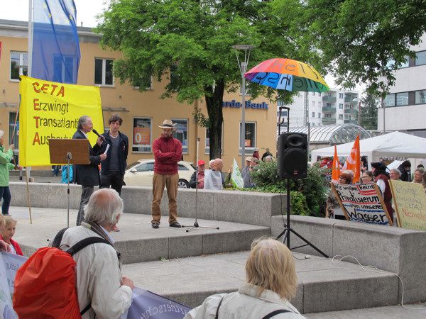 BUND Naturschutz Traunstein - Demo gegen CETA