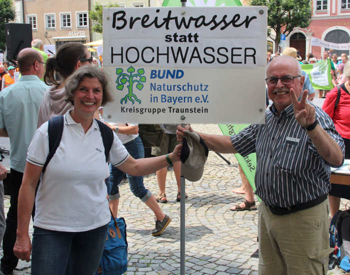 Bund Naturschutz für Breitwasser statt Hochwasser. Foto: BN